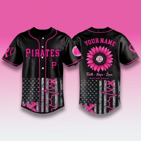 Pittsburgh Pirates Breast Cancer Awareness Month 2025 Jersey