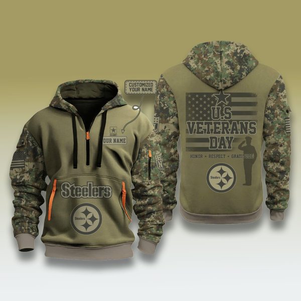 Pittsburgh Steelers US Veteran Day 2025 Zip Hoodie 1