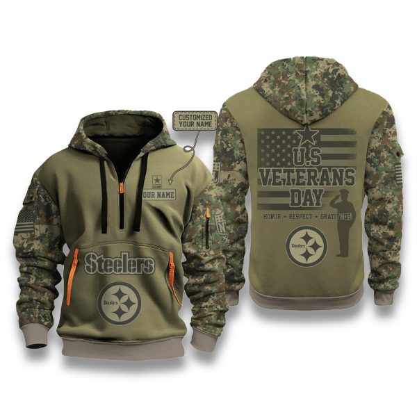 Pittsburgh Steelers US Veteran Day 2025 Zip Hoodie