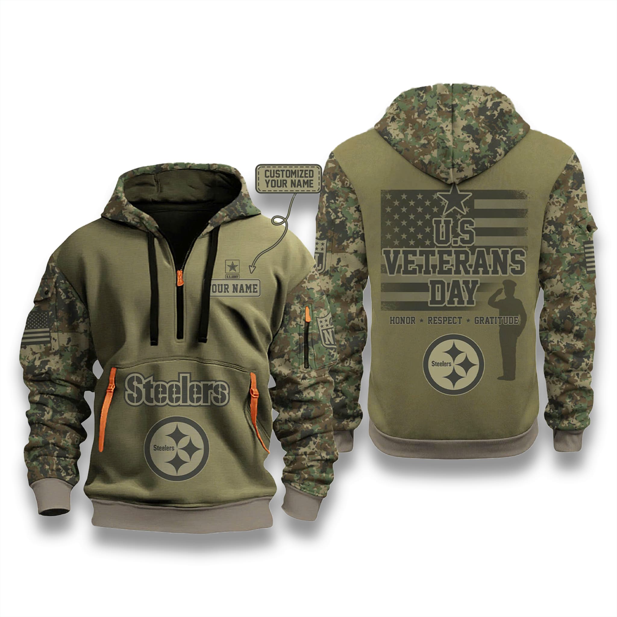 Pittsburgh Steelers US Veteran Day 2025 Zip Hoodie Pittsburgh Steelers US Veteran Day 2025 Zip Hoodie