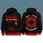 Ravens Firefighter Appreciation Night Hoodie 2025