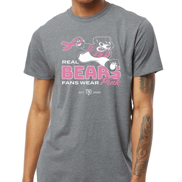 Real Bears Fans Wear Pink Breast Cancer Awareness Shirt 2025 4