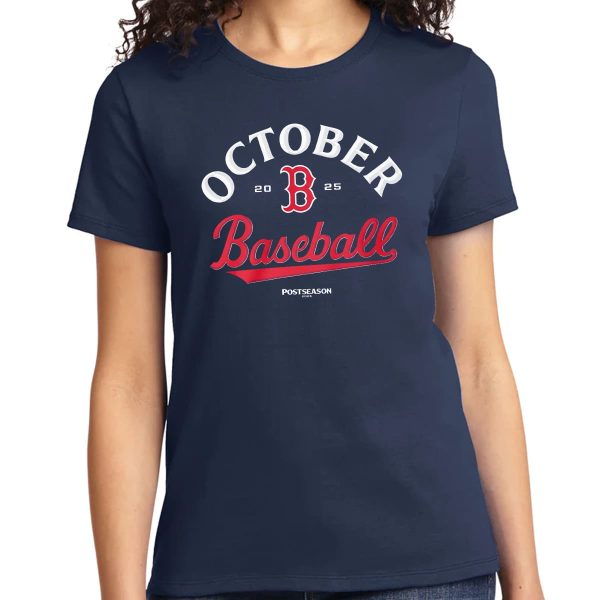Red Sox October Baseball Shirt 2025 3