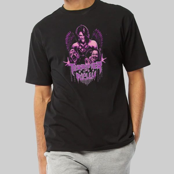 Rhea Ripley x Terrifier Halloween Shirt 2