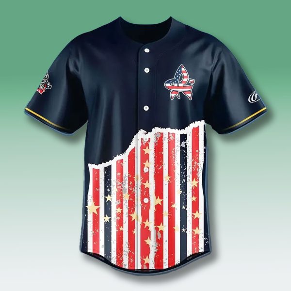 Rocket City Trash Pandas Patriotic Jersey 2025 2
