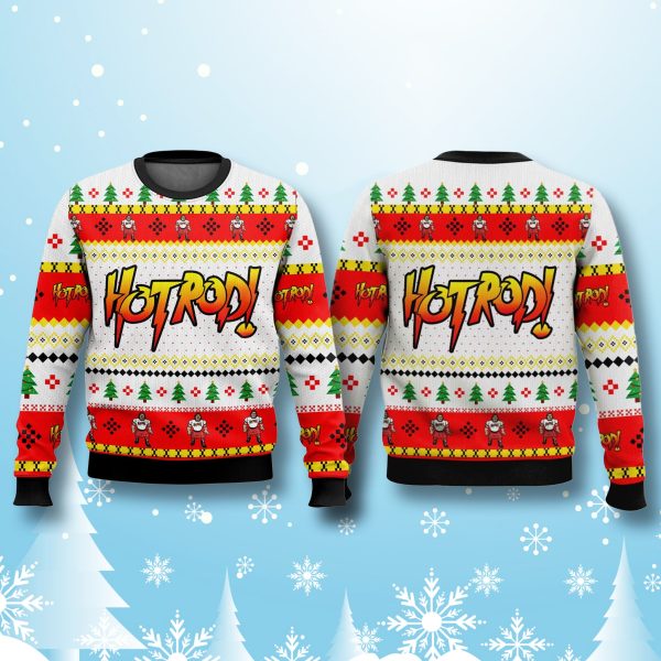 Roddy Piper Hot Rod Ugly Christmas Sweater 1