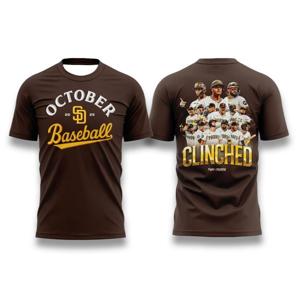 San Diego Padres Clinched Postseason 2025 Shirt