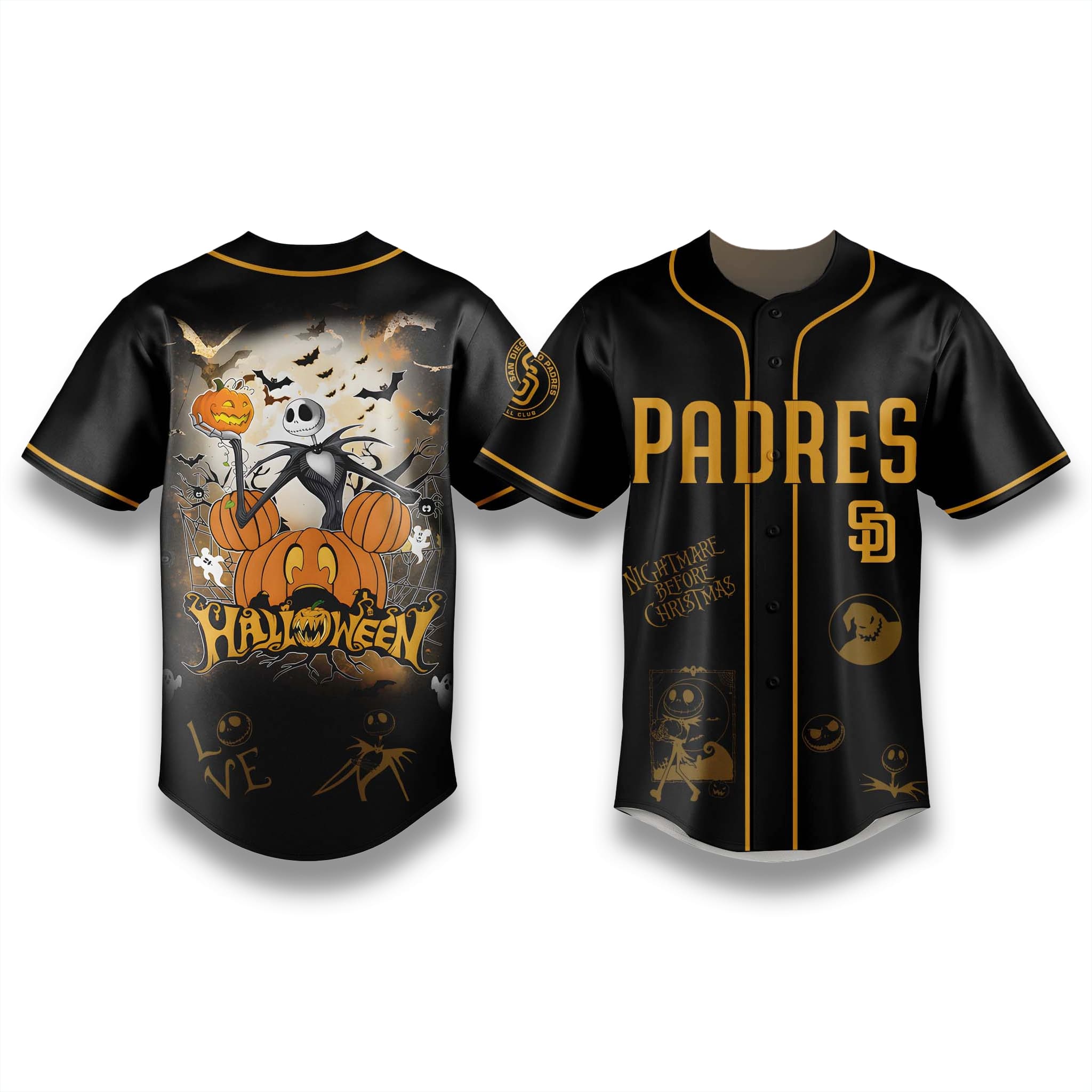 San Diego Padres x Nightmare Before Christmas Jersey 2025 1 San Diego Padres x Nightmare Before Christmas Jersey 2025 1