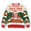 Santa Trump Is Coming To Town Ugly Christmas Sweater