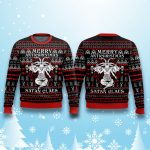 Satan Claus Merry Antichristmas Ugly Christmas Sweater