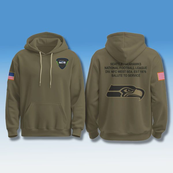 Seahawks Salute To Service 2025 Hoodie 2