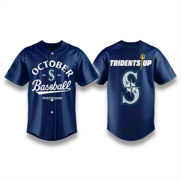 Seattle Mariners Postseason 2025 Tridents Up Jersey 1