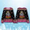 Skeleton Blessed And Stressed Ugly Christmas Sweater 1