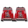 Skeleton Everything Is Fine Ugly Christmas Sweater 1