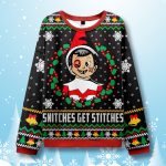 Snitches Get Stitches Ugly Christmas Sweater