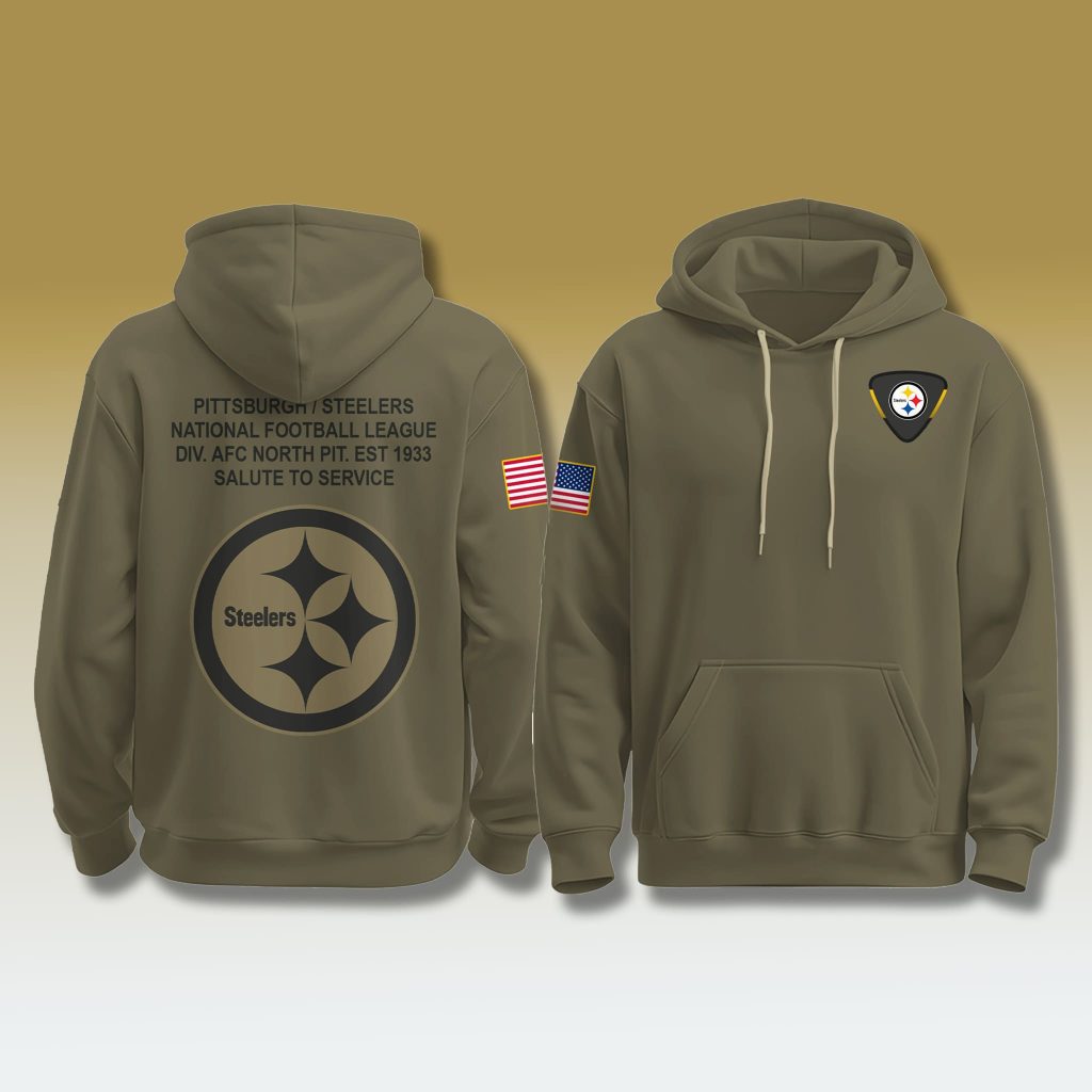 Pittsburgh Steelers Salute To Service Military Hoodie 2025