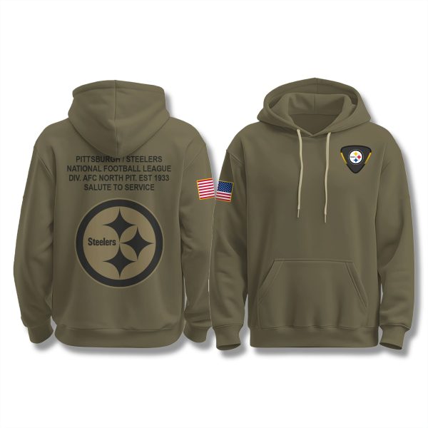 Steelers Salute To Service Military Hoodie 2025