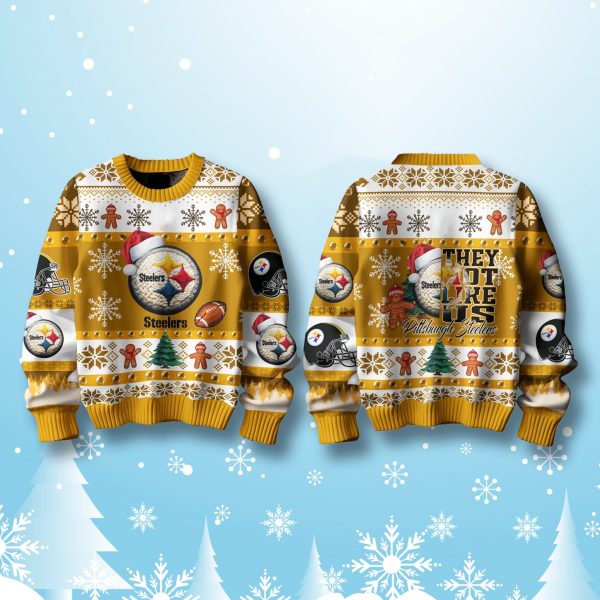 Steelers They Not Like Us Ugly Christmas Sweater 2