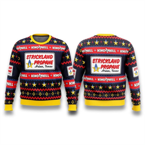 Strickland Propane King of The Hill Christmas Ugly Sweater 1