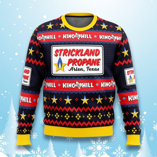 Strickland Propane King of The Hill Christmas Ugly Sweater