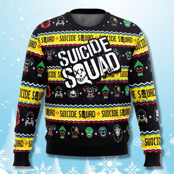 Suicide Squad DC Comics Ugly Christmas Sweater