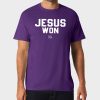 TCU Horned Frogs Jesus Won 2025 Shirt 1