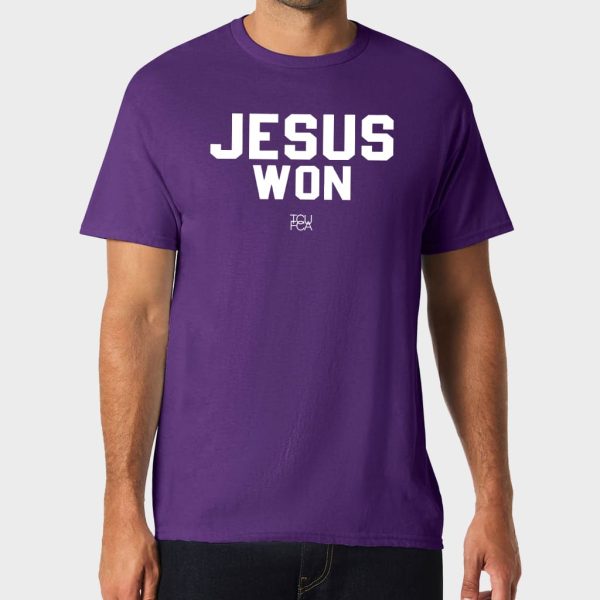 TCU Horned Frogs Jesus Won 2025 Shirt 1