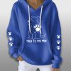 Talking With Paws Dog Lover Waffle Hoodie