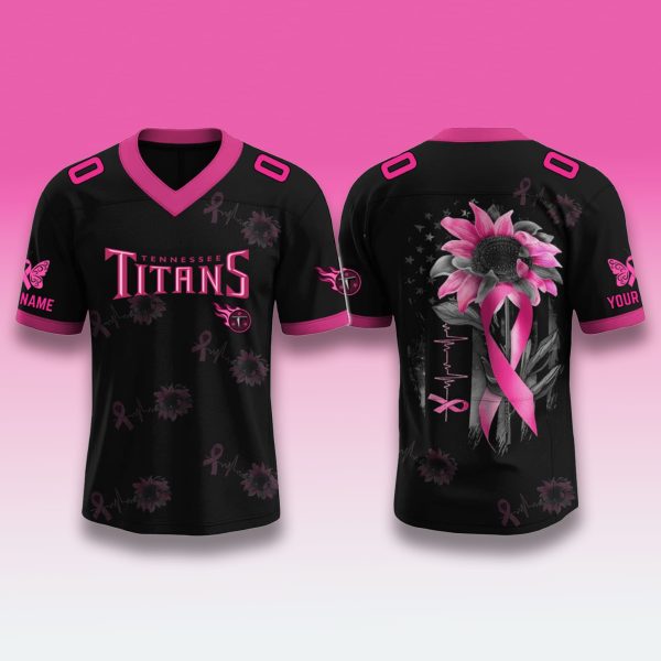 Tennessee Titans Breast Cancer Awareness Month 2025 Jersey