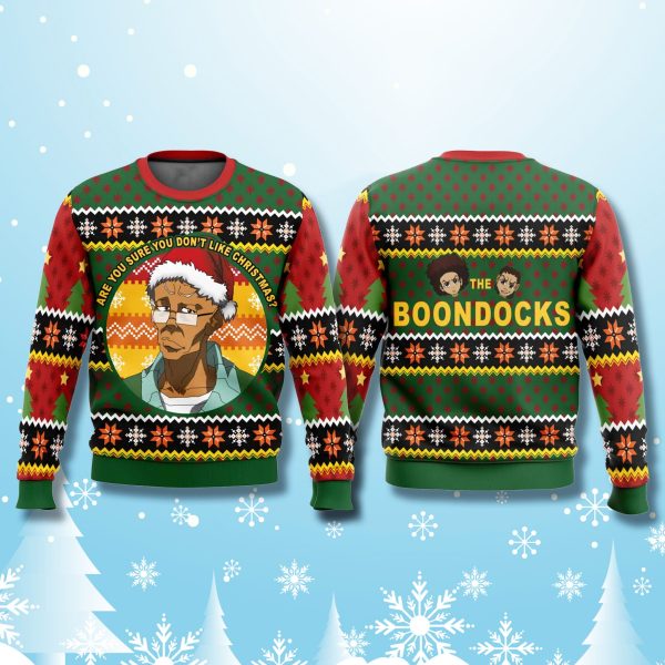 The Boondocks Robert Freeman Christmas Ugly Sweater 1