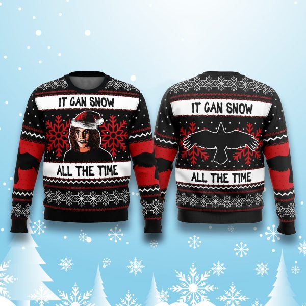 The Crow Eric Draven It Can Snow All The Time Ugly Sweater 2
