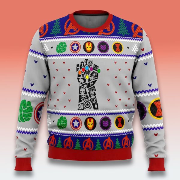 The Infinity Gauntlet Marvel Ugly Christmas Sweater