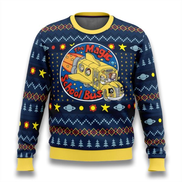 The Magic School Bus Christmas Ugly Sweater