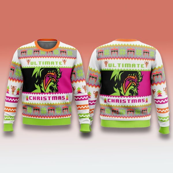 The Ultimate Warrior Ultimate Christmas Ugly Sweater 1