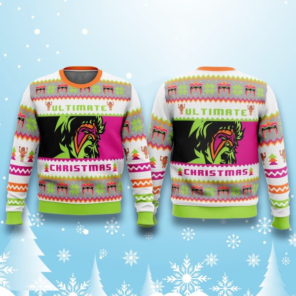 The Ultimate Warrior Ultimate Christmas Ugly Sweater 2