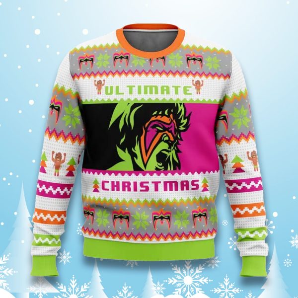 The Ultimate Warrior Ultimate Christmas Ugly Sweater
