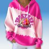 Together We Fight Breast Cancer Basketball Waffle Hoodie 1