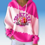 Together We Fight Breast Cancer Basketball Waffle Hoodie