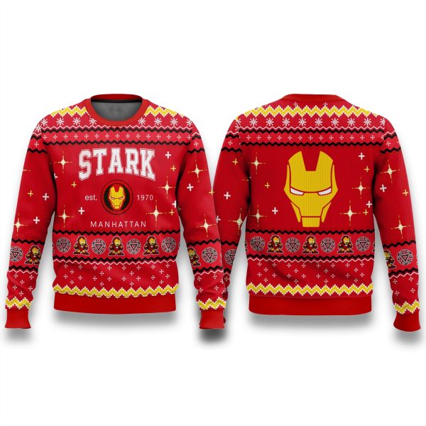 Tony Stark Iron Man Marvel Ugly Sweater 1