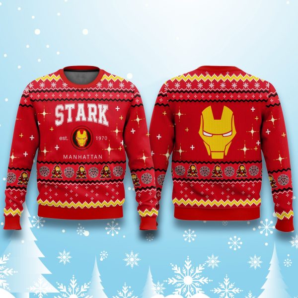 Tony Stark Iron Man Marvel Ugly Sweater 2