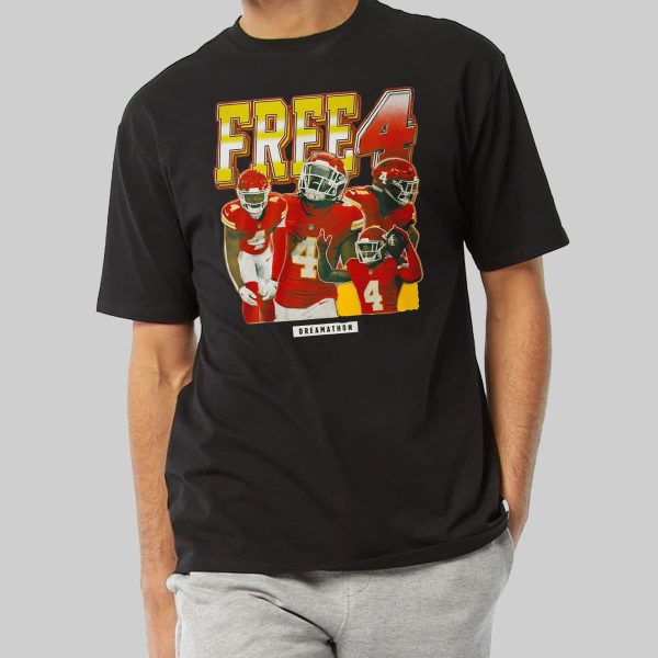 Travis Kelce Free 4 T Shirt 3