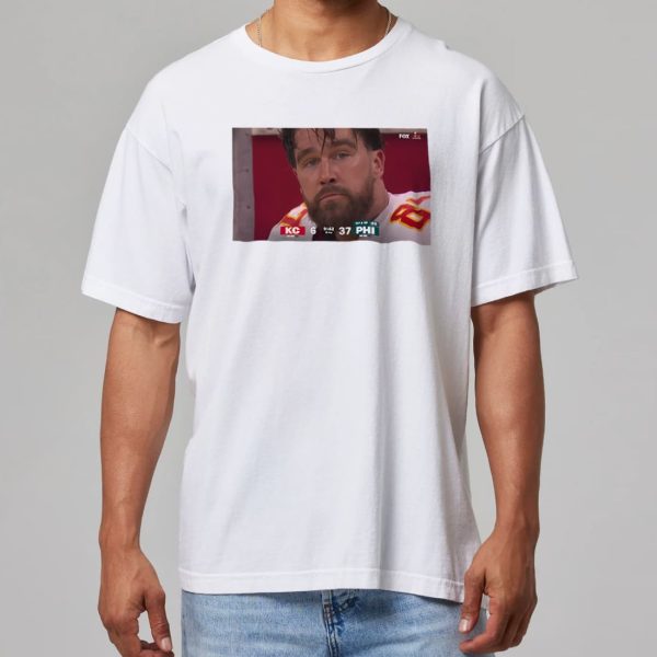 Travis Kelce In Tears When Losing To Eagles at Super Bowl Shirt 11