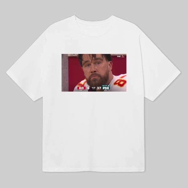 Travis Kelce In Tears When Losing To Eagles at Super Bowl Shirt 6