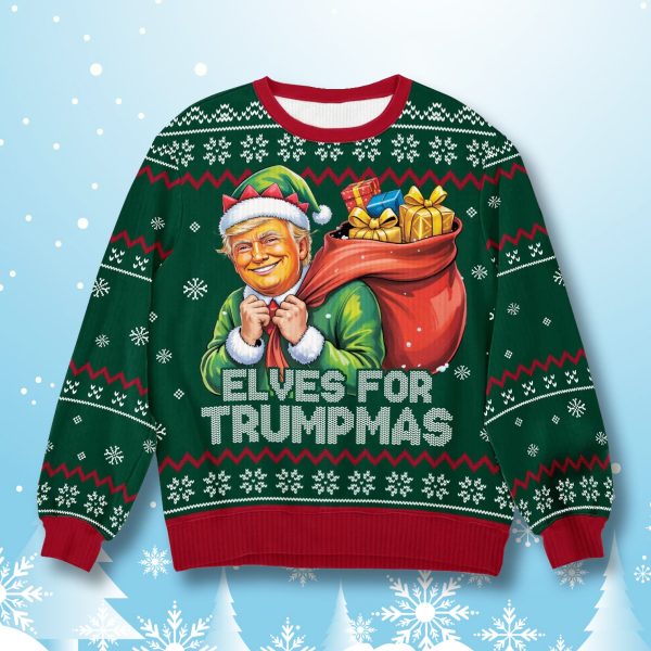 Trump Elves For Trumpmas Ugly Sweater 1