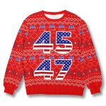 Trump Republican 45 47 Ugly Sweater
