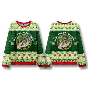 Sage The Patriarchy Ugly Christmas Sweater 1