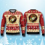 US Marine Corps Veterans Proudly Served Ugly Christmas Sweater