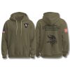 Vikings 2025 Salute To Service Hoodie
