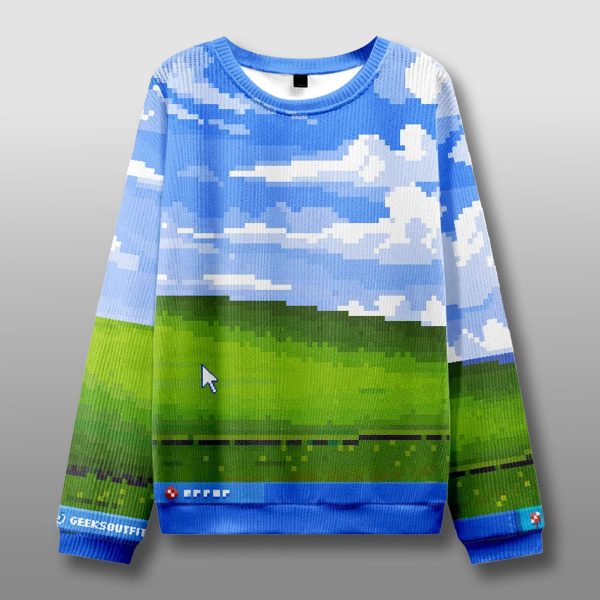 Vintage Windows XP Wallpaper Ugly Christmas Sweater 2