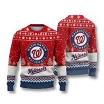 Washington Nationals Vintage Logo Ugly Christmas Sweater